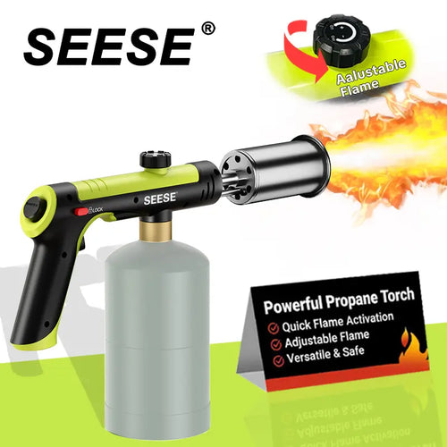 High-Intensity Propane Torch with One-Touch Max Fire & Safety Lock