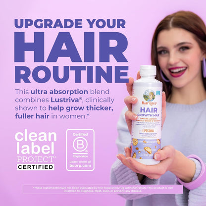 THICKER HAIR & SMOOTHER SKIN FROM WITHIN : Hair Growth Max Liposomal