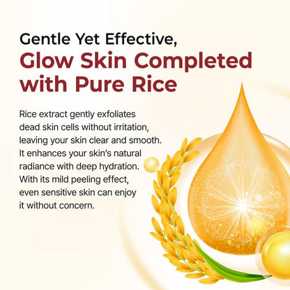 Rub-to-Smooth! Say goodbye to dullness, instantly bright skin.